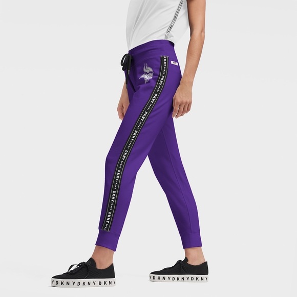 Women's DKNY Sport Purple Minnesota Vikings Brooke Jogger Pants - Picture 4 of 4